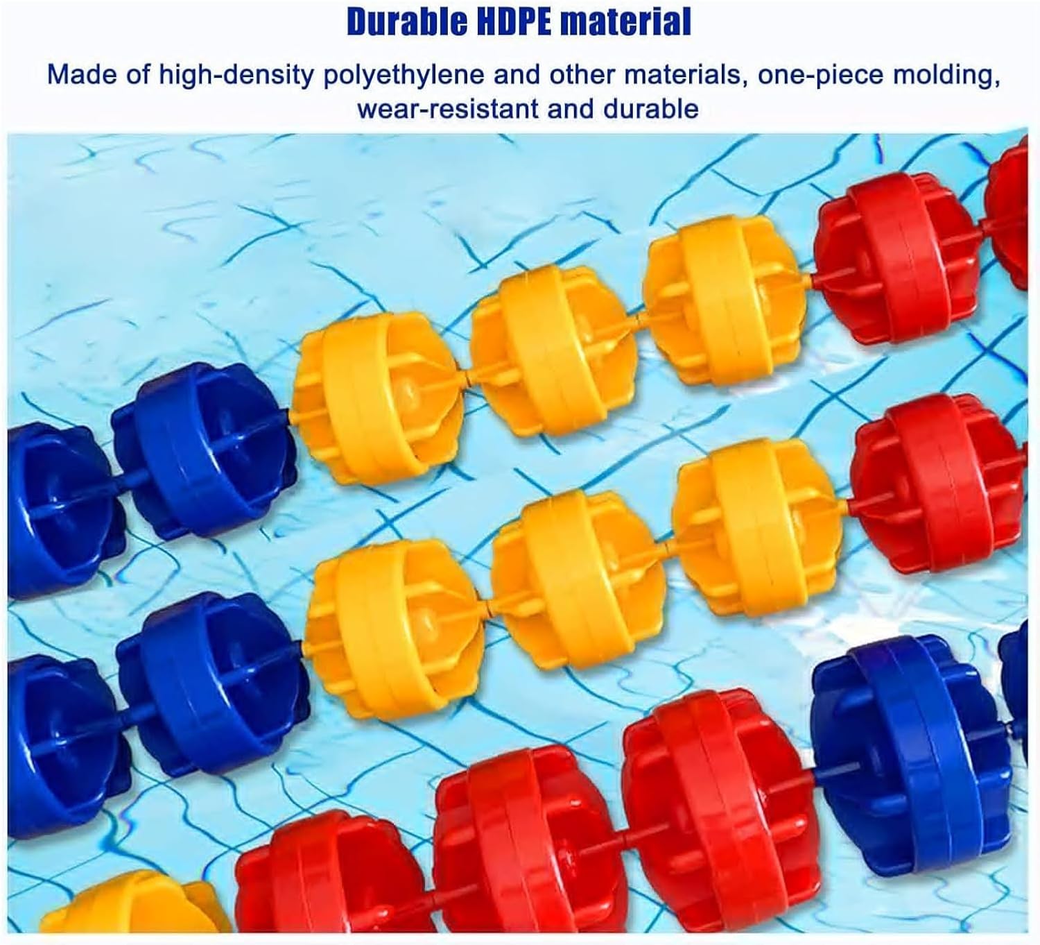 Pool Buoy,Pool Divider Rope Float, Pool Safety Lane Divider - 1m/2m/3m/4m/5m/6m/7m/8m/9m/10m Long Buoy Ball Float Lines, Swimming