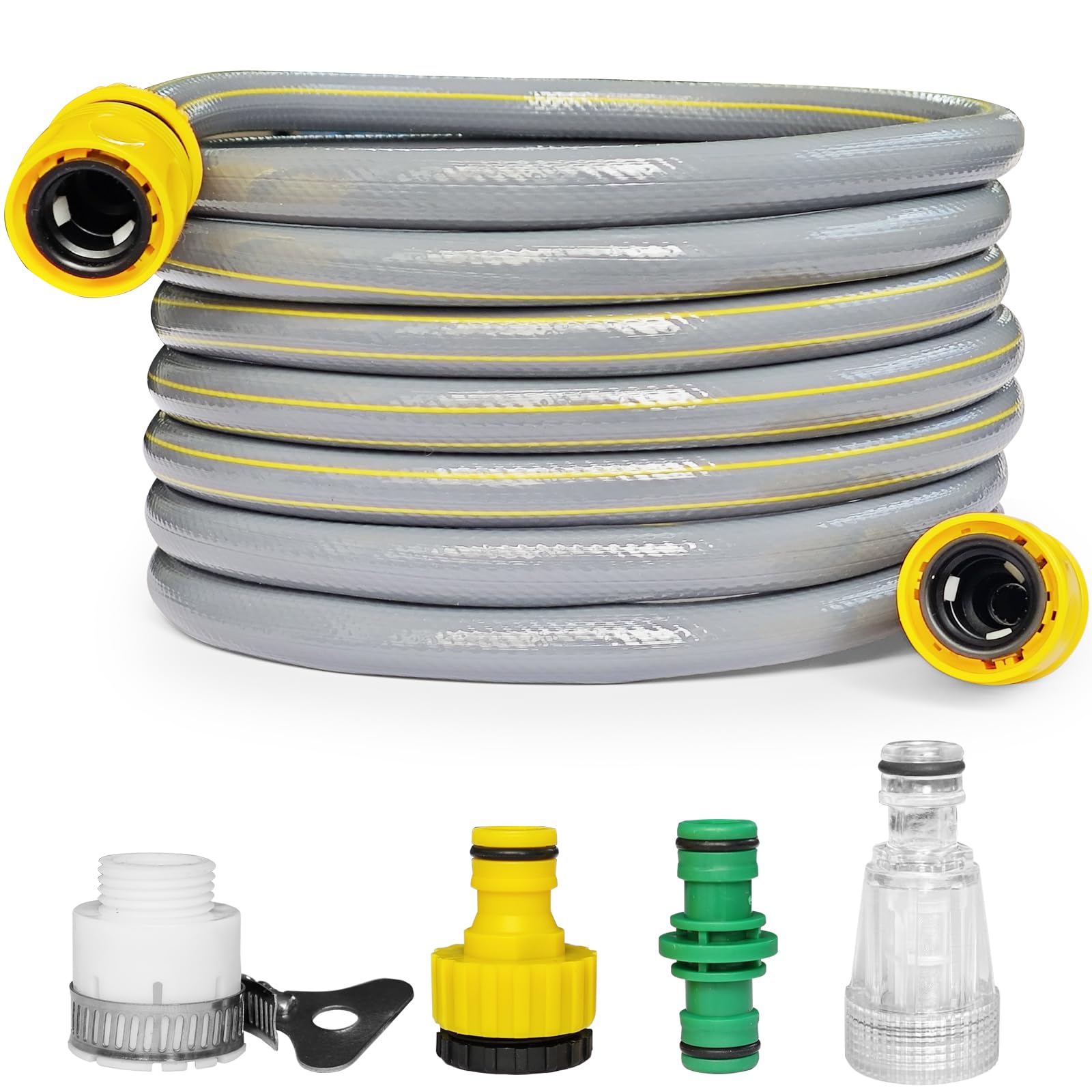 10M Suction Hose with Quick Coupling & Filter for Pressure Washer Karcher K2-K7 Series & Bosch AQT Series