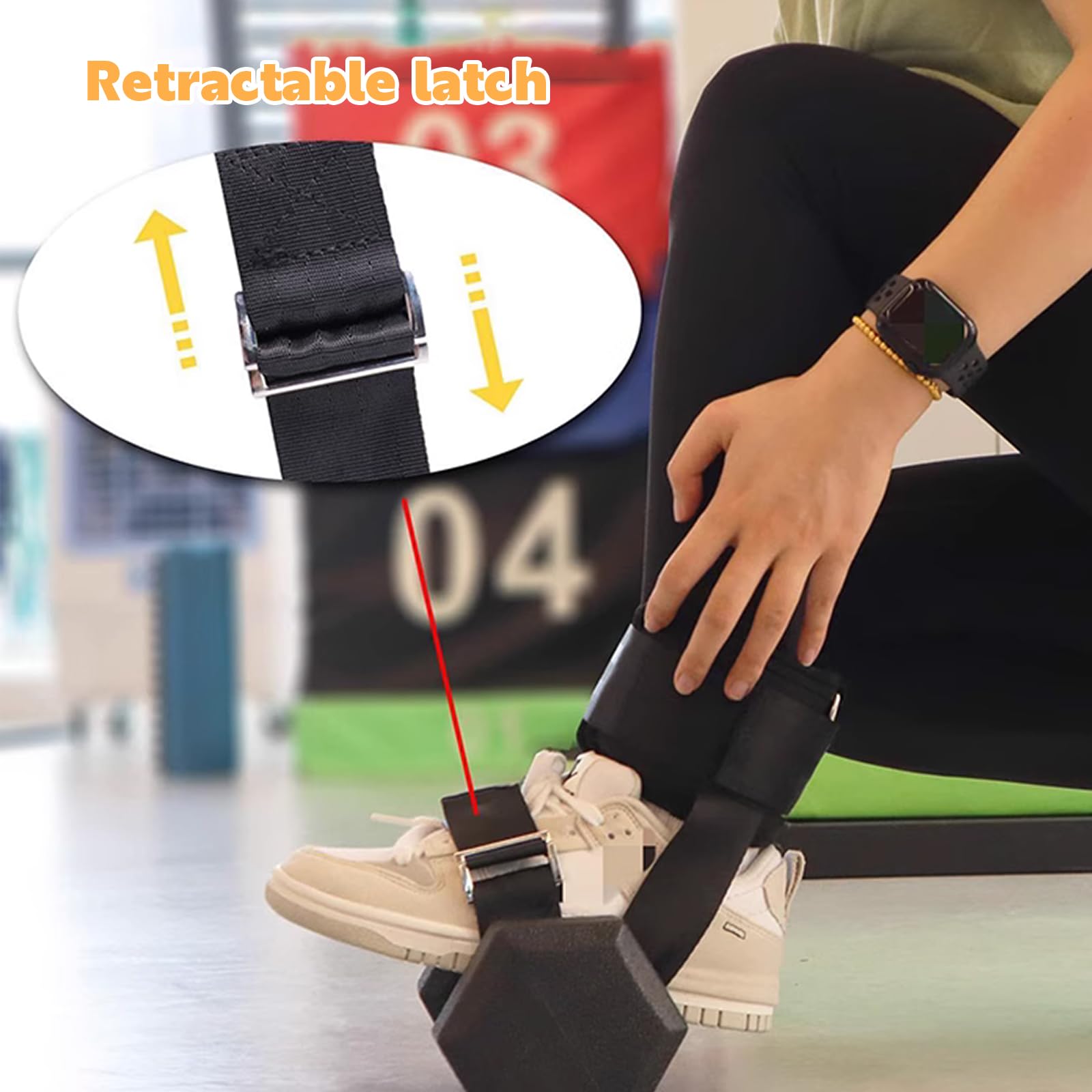 Fußschlaufen Für Kabelzug – 2 Stück Neopren-Manschetten Mit D-Ringen