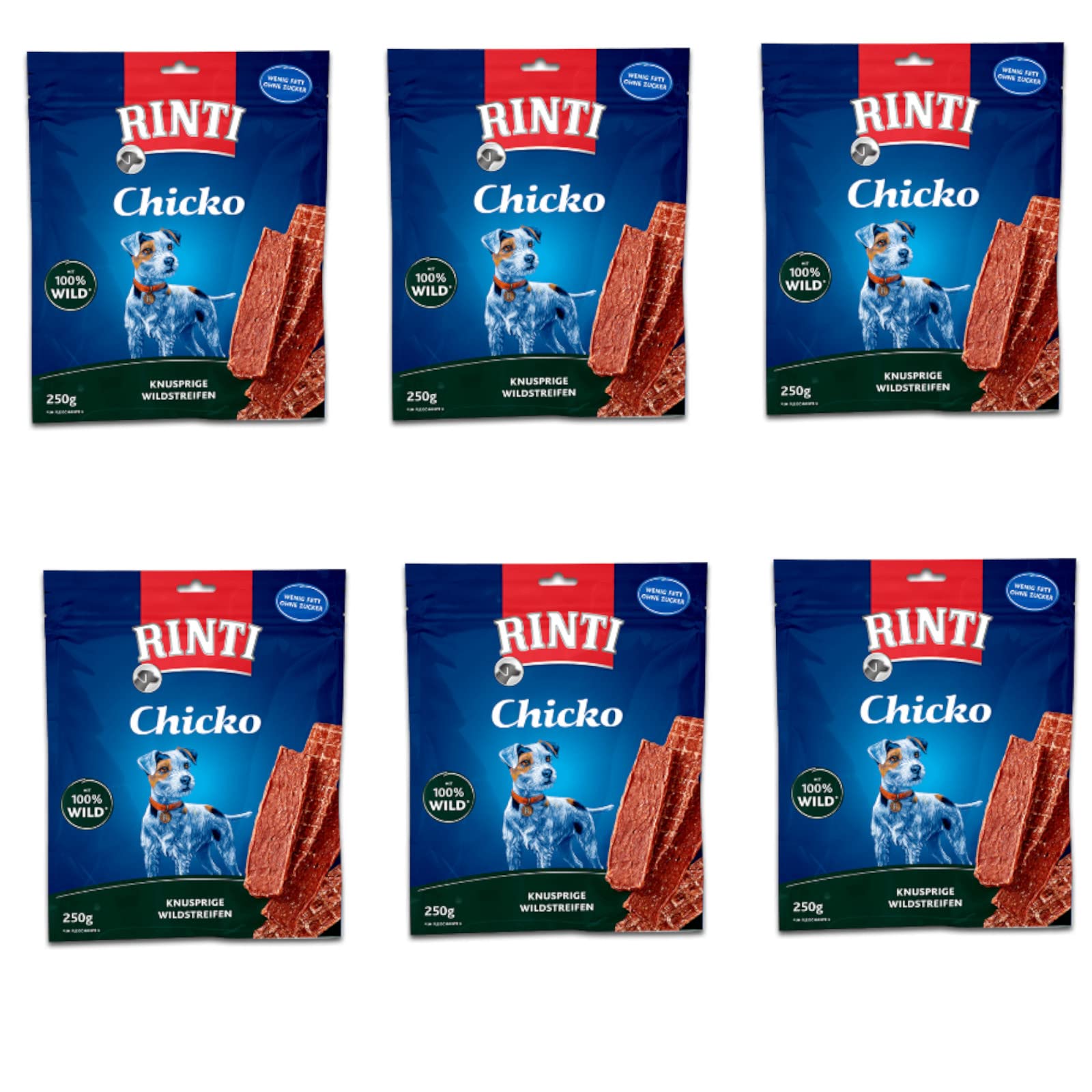 RINTI Extra Chicko WILD für Hunde - Bundle - 6 x 250g