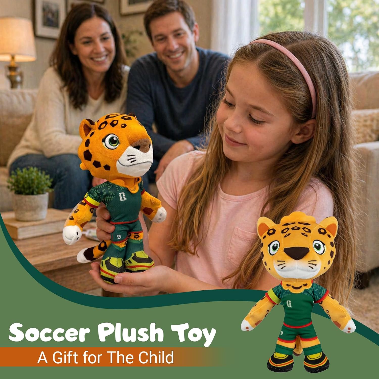 2026 World Cup Mascots Plush Toys Set, 8 Inch Soft Mascot Dolls, Gift for Fans, World Cup Merchandise（3PCS）