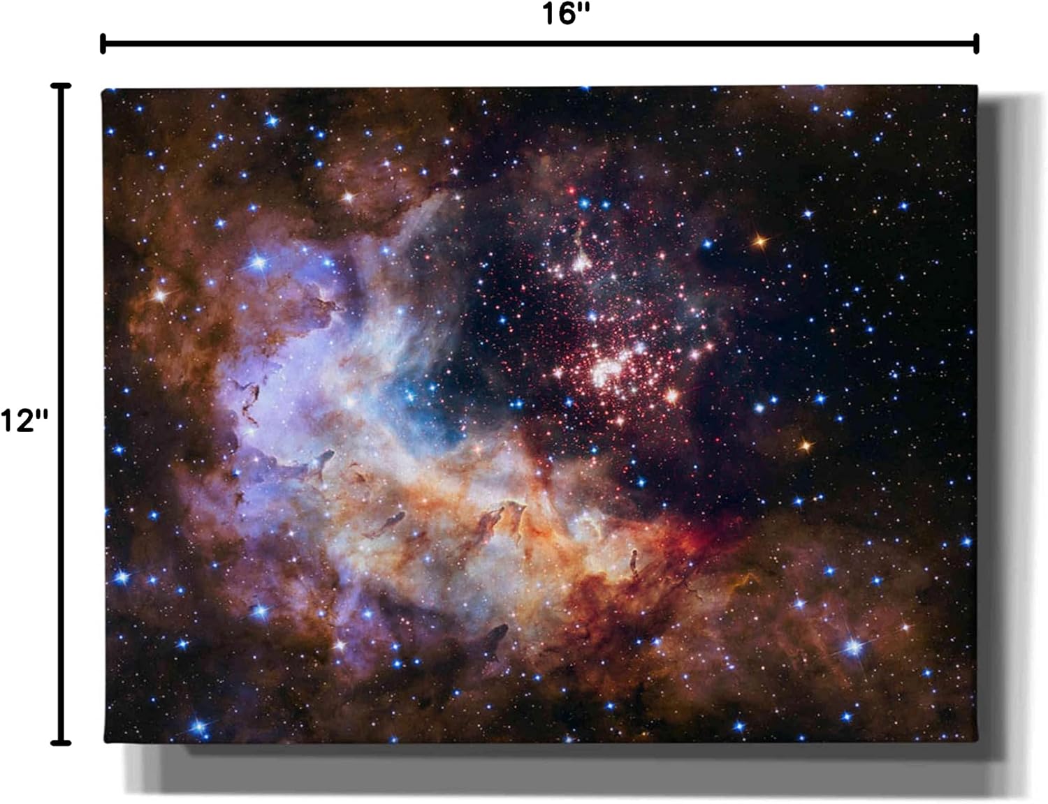 Epic Graffiti 'Celestial Fireworks' Hubble Space Telescope Canvas Wall Art, 12" x 16"
