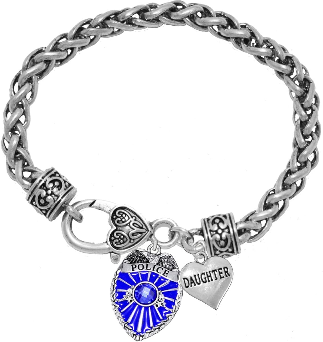 Cardinali Jewelry Policeman's Daughter Bracelet, Hypoallergenic, Safe-Nickel, Lead, Cadmium Free