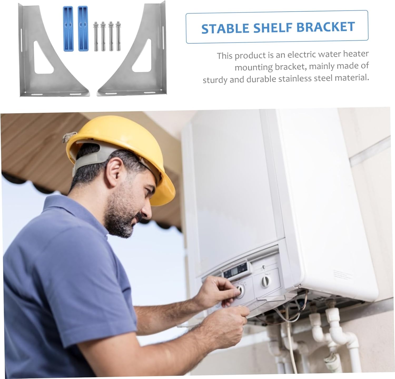Elevate Your Heater Electric Water Heater Wall Bracket Strong Load-Bearing Easy to Assemble