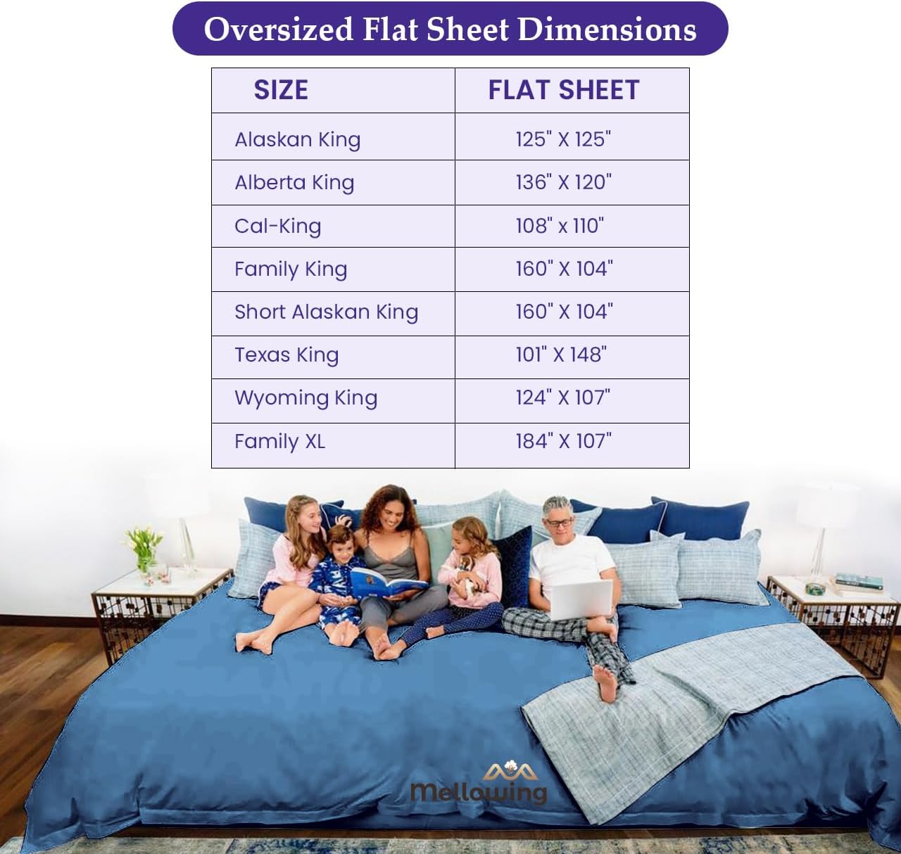 Flat Sheet - 600 Thread Count Sateen Soft 100% Egyptian Cotton Sheets - Cooling & Breathable Bed Sheets Flat Sheet Only Mediterranean Blue Solid,Alaskan King