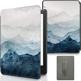 Aippdo Case for 6.8” Kindle Paperwhite 11th Generation 2021- Premium Lightweight Book Cover with Auto Wake/Sleep for Amazon Kindle Paperwhite 2021 Signature (Watercolor Mountain)