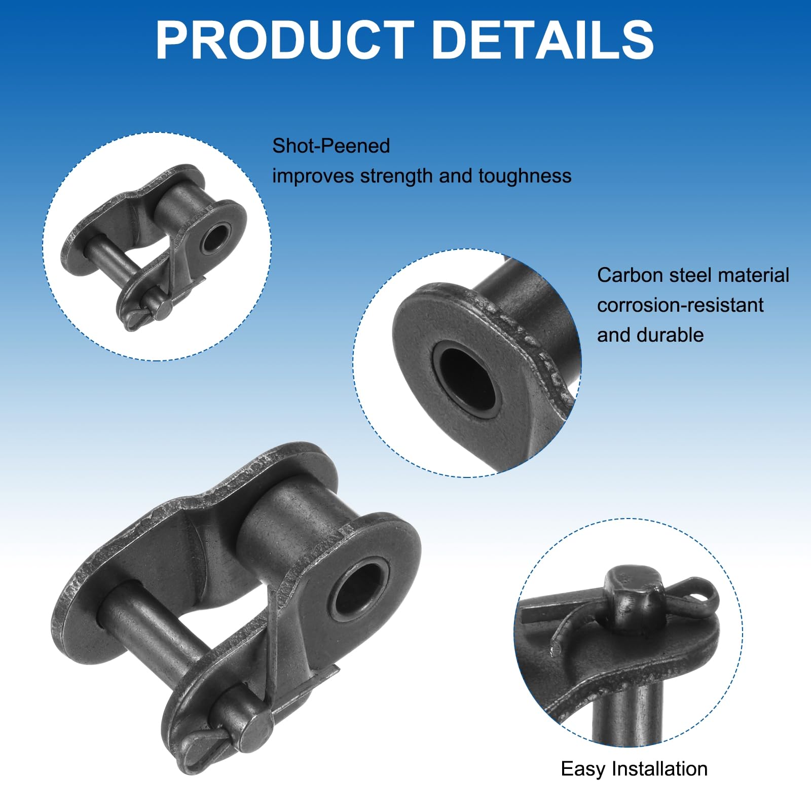 Catena A Rulli #40NP Nichelata – 10 Piedi Con 2 Collegamenti Resistente Alla 303340 - Foto 6