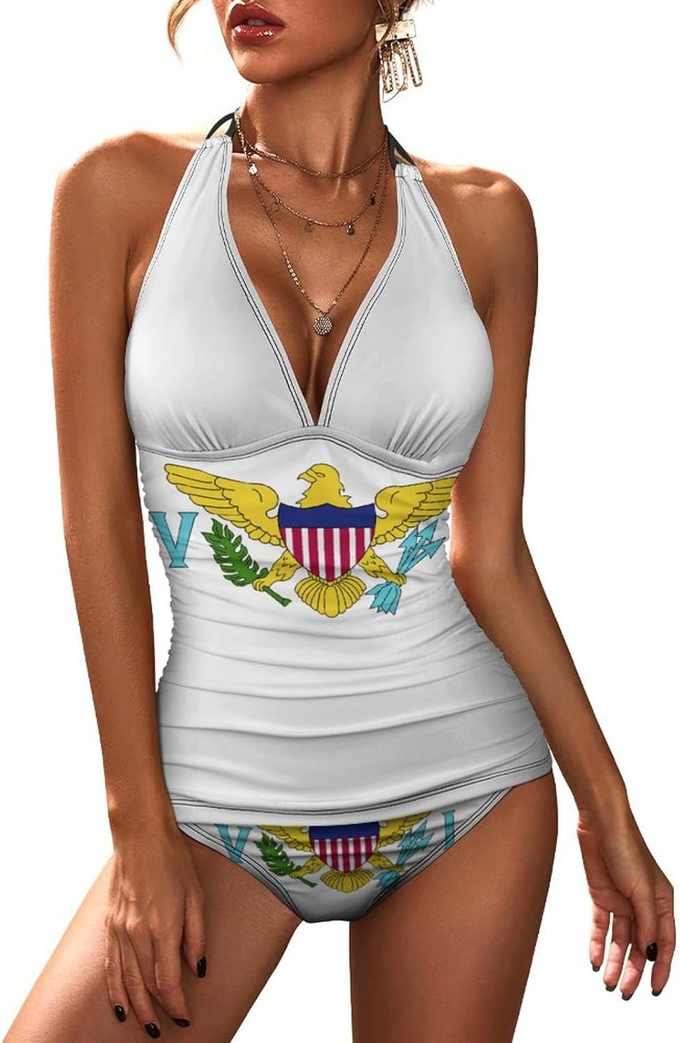 Women's Swimsuit Bolivia Flag Two-Piece Swimwear Sets Swimsuits
