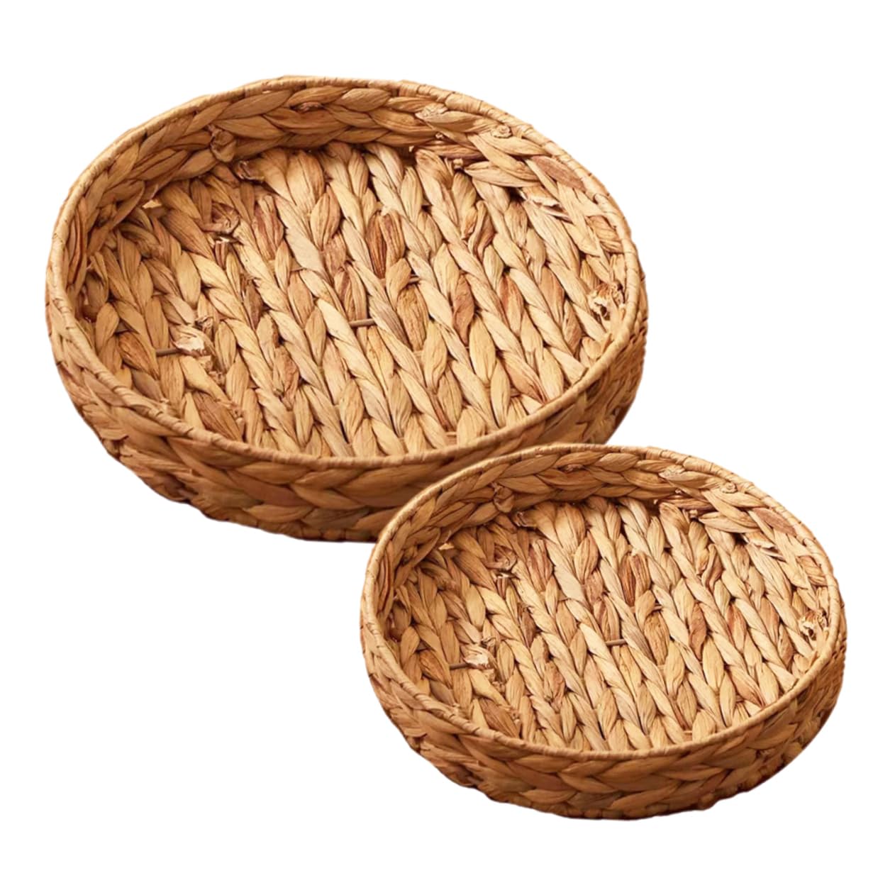 Cesta tejida organizadora para frutas y caja de almacenamiento decorativa de hogar