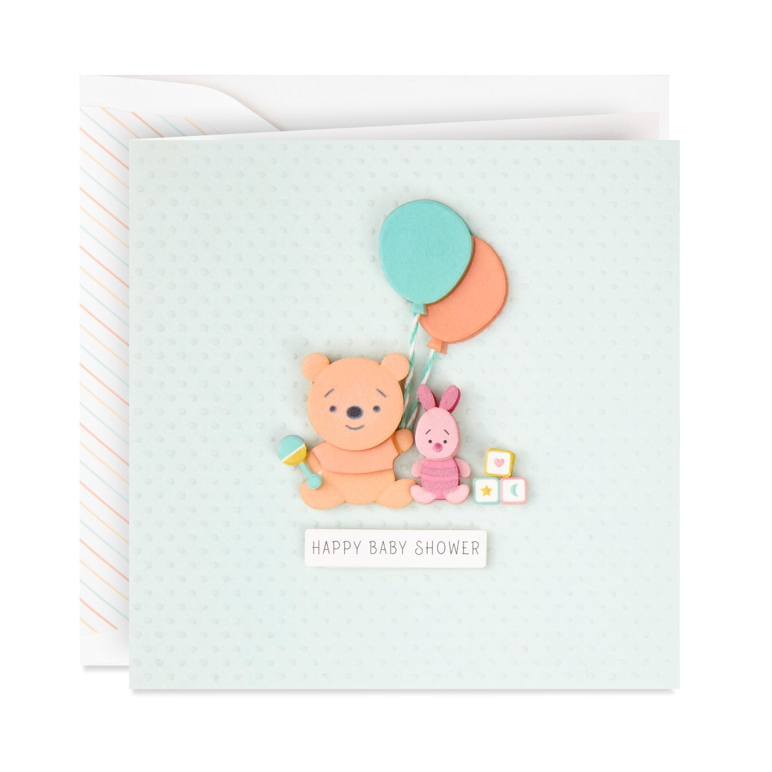 Hallmark Signature New Baby Greeting Card, Winnie The Pooh and Piglet