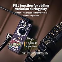 Vista 9 de MOOER Compresor de pedal de guitarra Yellow Compressor Comp, compresión de guitarra True Bypass, ecualizador y volumen ajustables, tamaño mini