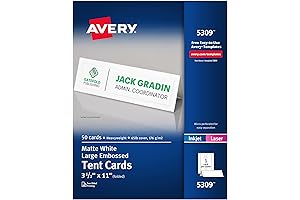 Shaped Tent Place Cards for Parties & Gatherings