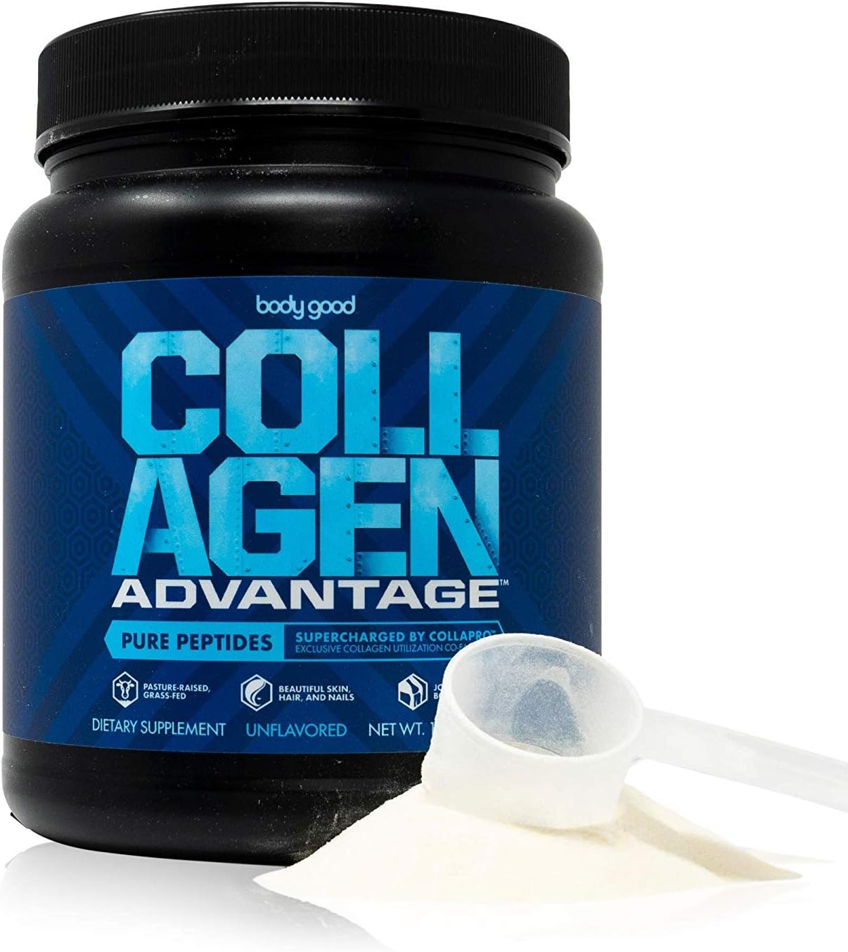 Collagen Advantage™ Pure Peptides Powder (19.75 oz). Maximize Benefits with Collapro™, Our Exclusive Blend of Key Minerals. Pasture-Raised, Grass-Fed, Paleo + Keto Friendly, Dairy-Free, Gluten-Free.
