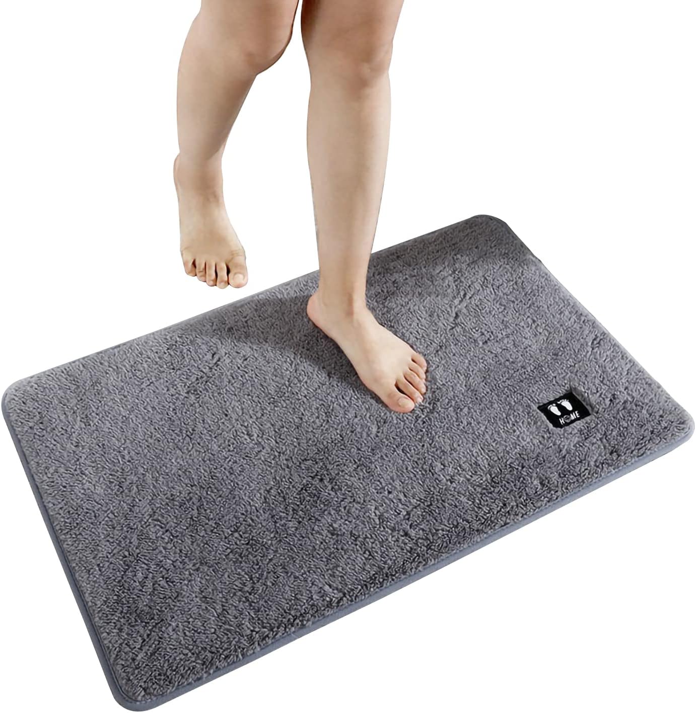 Bath Mat, Non-Slip Bathroom Mat, Water-Absorbing Quick-Drying Washable ...