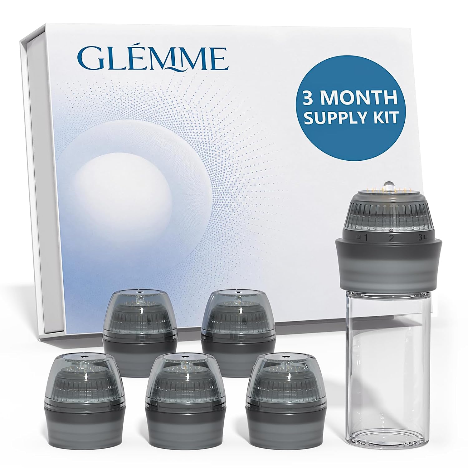 Micro Infusion Serum Applicator Kit Microneedle Derma Stamp, 3-Month Supply