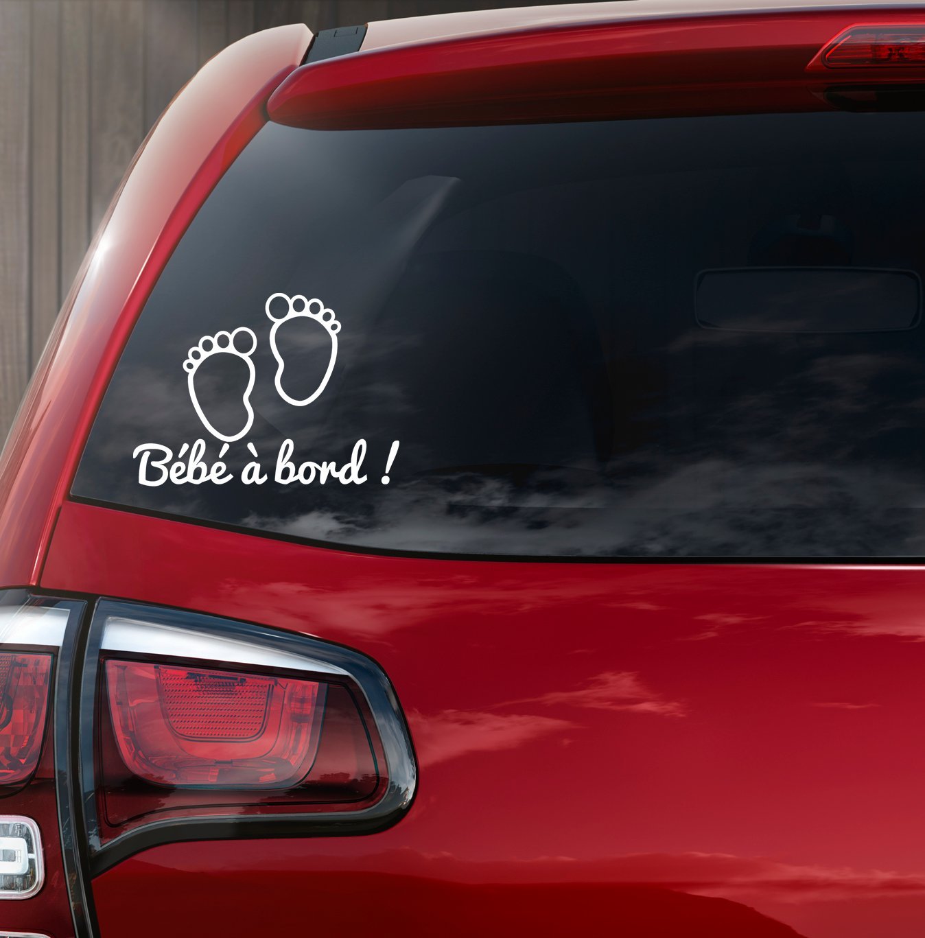 kdosublim Self-Adhesive Vinyl Sticker "Bébé à Bord" ("Bébé à Bord") [French Language] [French Language]
