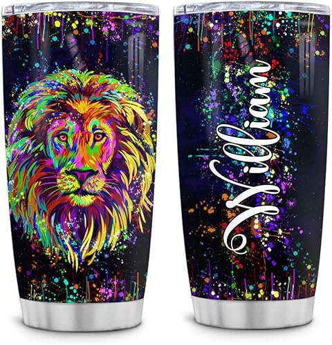 Vista 51 de Wassmin Vaso de caballo personalizado de 20 onzas, 30 onzas con nombre personalizado, acuarela, caballos, regalos ecuestres para mujeres y niñas