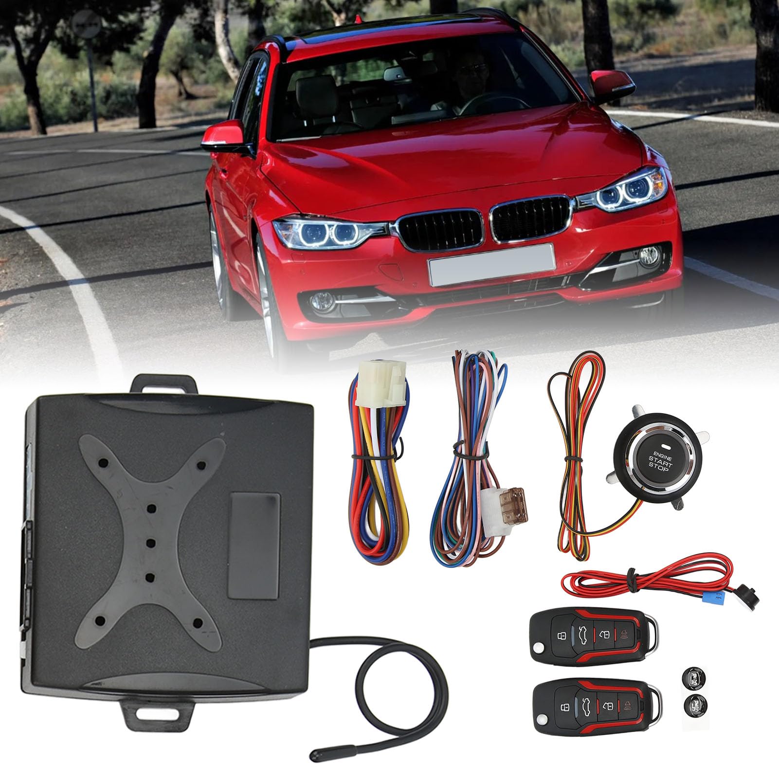Juego de Cierre Centralizado Remoto, de Entrada sin Llave de Coche Universal de Alta Sensibilidad 12V para Vehículos