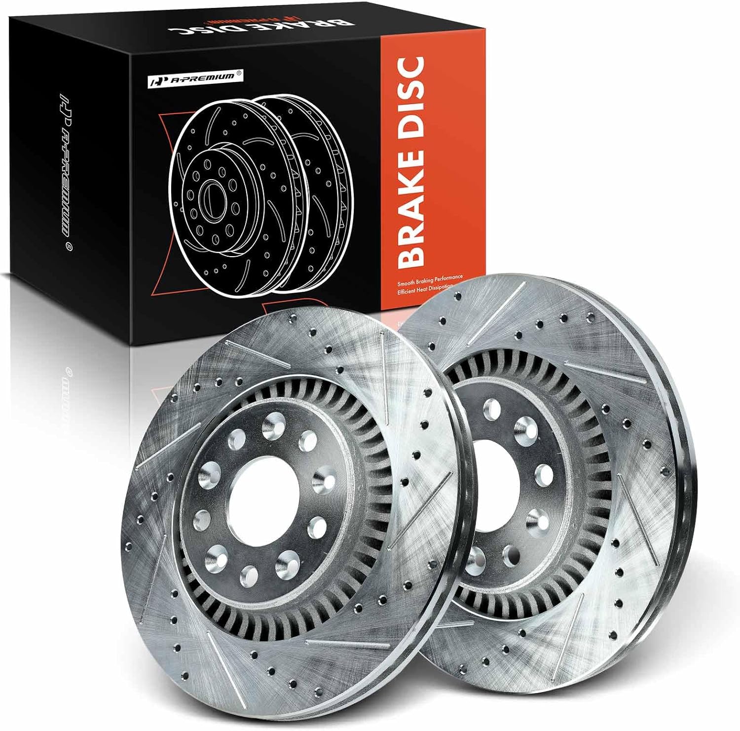 APremium 12.41 inch (315mm) Front Drilled and Slotted Disc