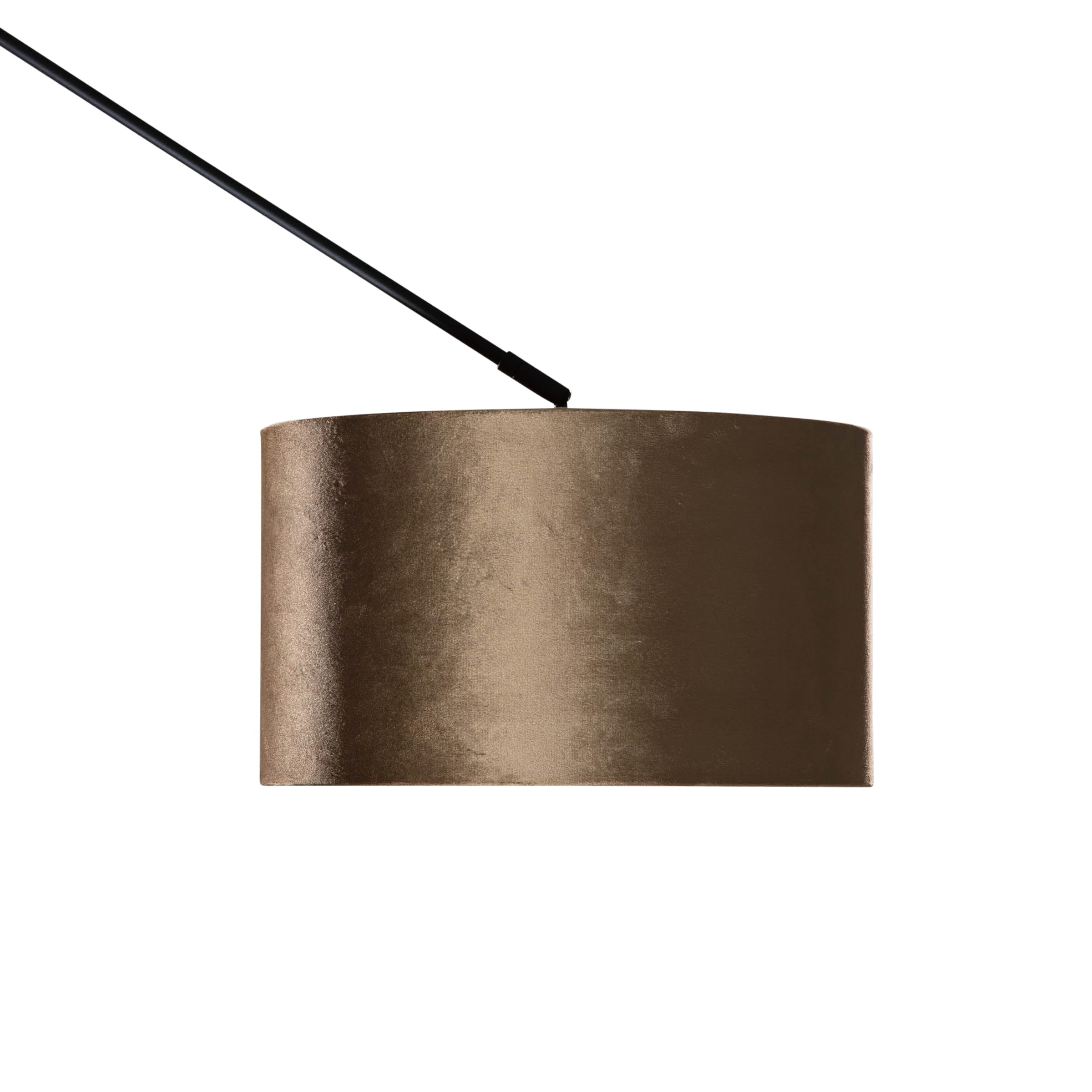 Qazqa lampada a sospensione con paralume (1 luce) nero 35cm Blitz Shade