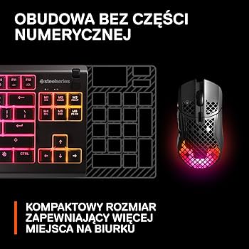 SteelSeries Apex 3 TKL - RGB Gaming Keyboard - Kompaktowa e