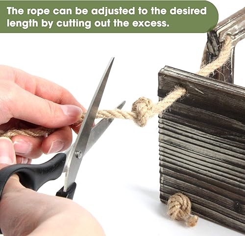 Miniatura 6 de J JACKCUBE DESIGN MK664A - Juego de 3 estantes flotantes de madera rústica para colgar en la pared, decoración bohemia de madera para sala de estar,