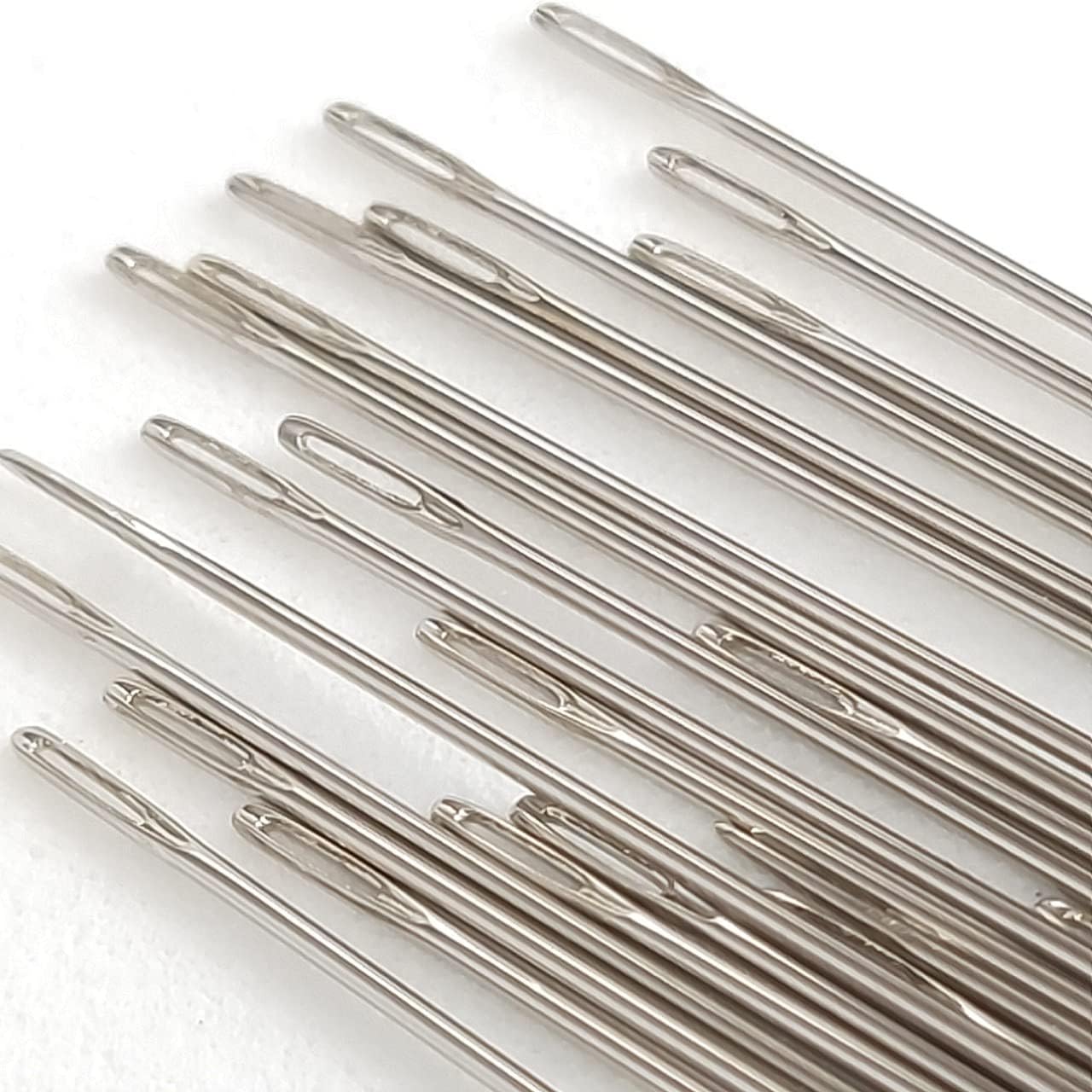 Littledream 100 Pcs Needles Sewing No.8 Hand Embroidery Thread Quilting Cross Stitch Beading 2.1 Inch Long Straight Sharp Needle Kit Craft Lampwork