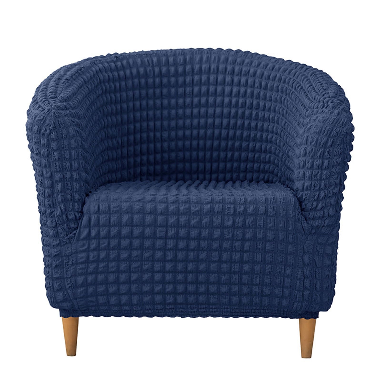 Nucelit Sofa Cover for Dining Room Sofa Seersuckers Textured Protectors with Pleated Skirt for Sectional Couch Thick Couch Cover