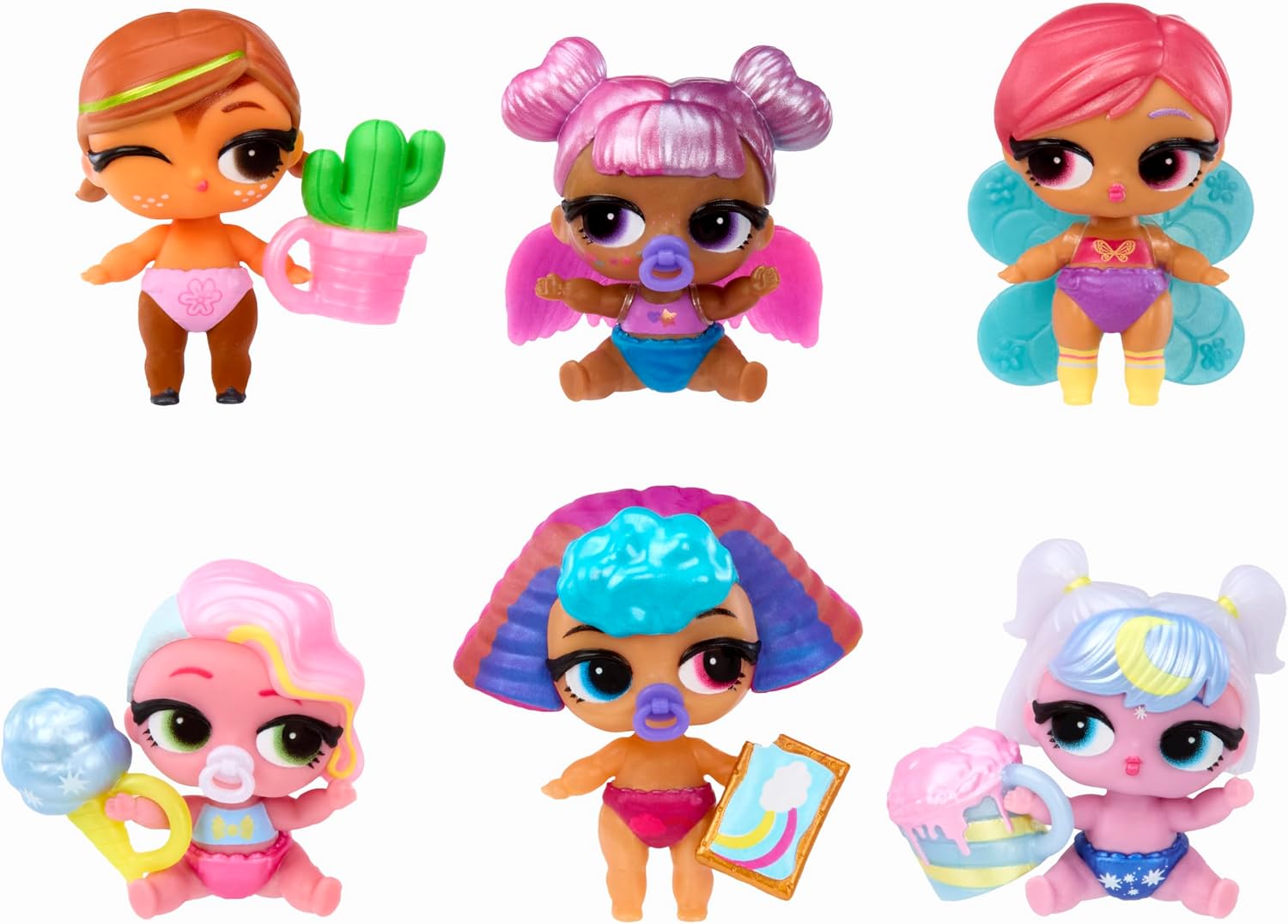 LOL Surprise Bubbly Surprise Baby Sisters – Dolls with Color Change Reveal, On-the-Go Play, 4 Total Surprises – Collect All 6! Gift for Kids Ages 4+