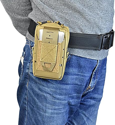 Miniatura 7 de Bolsa táctica multiusos EDC Molle para la cintura, bolsa de cintura para teléfono celular, funda para teléfono celular, funda para camping,