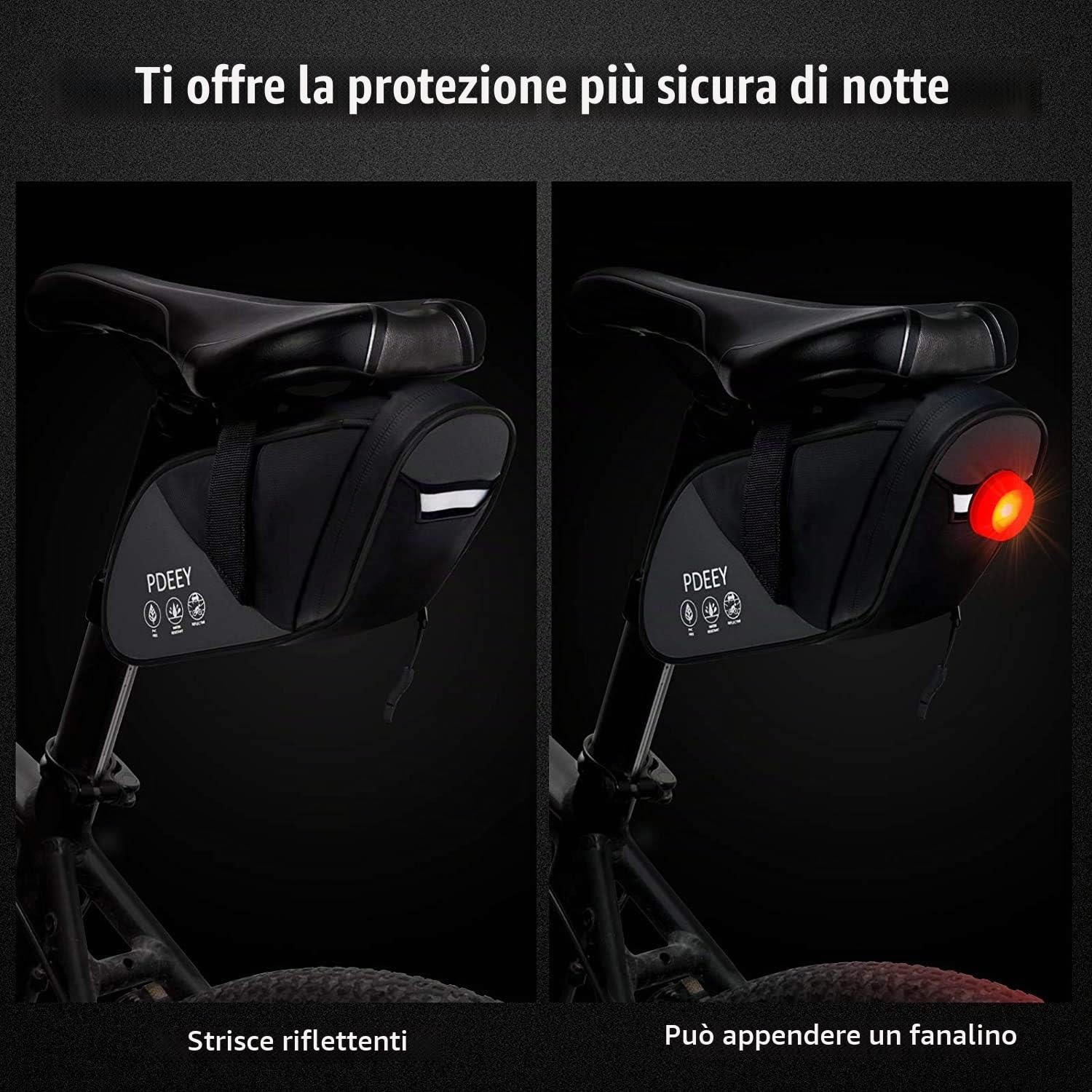 Borsa Sottosella MTB Bici, Impermeabile Kit MTB Bici da Corsa Acessori per Biciclette MTB per Mountain Bike, Bici da Corsa