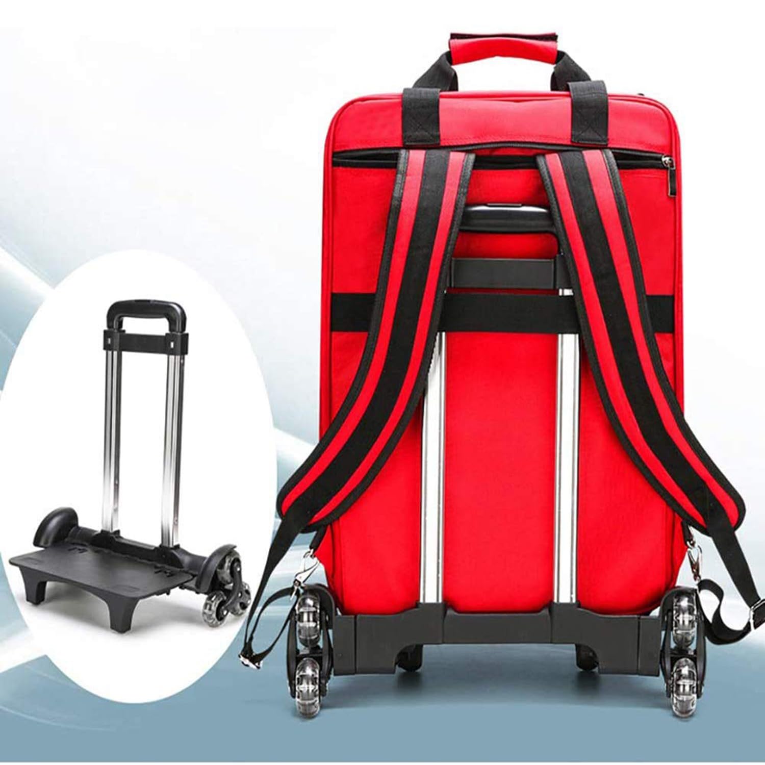 Mochila Medica Bolsa Emergencias Vacia, Carrito De Botiquín De Primeros Auxilios Bolsa de Emergencia para traumatismos, Adecuado para EMT, Paramédico, Visita Domiciliaria A