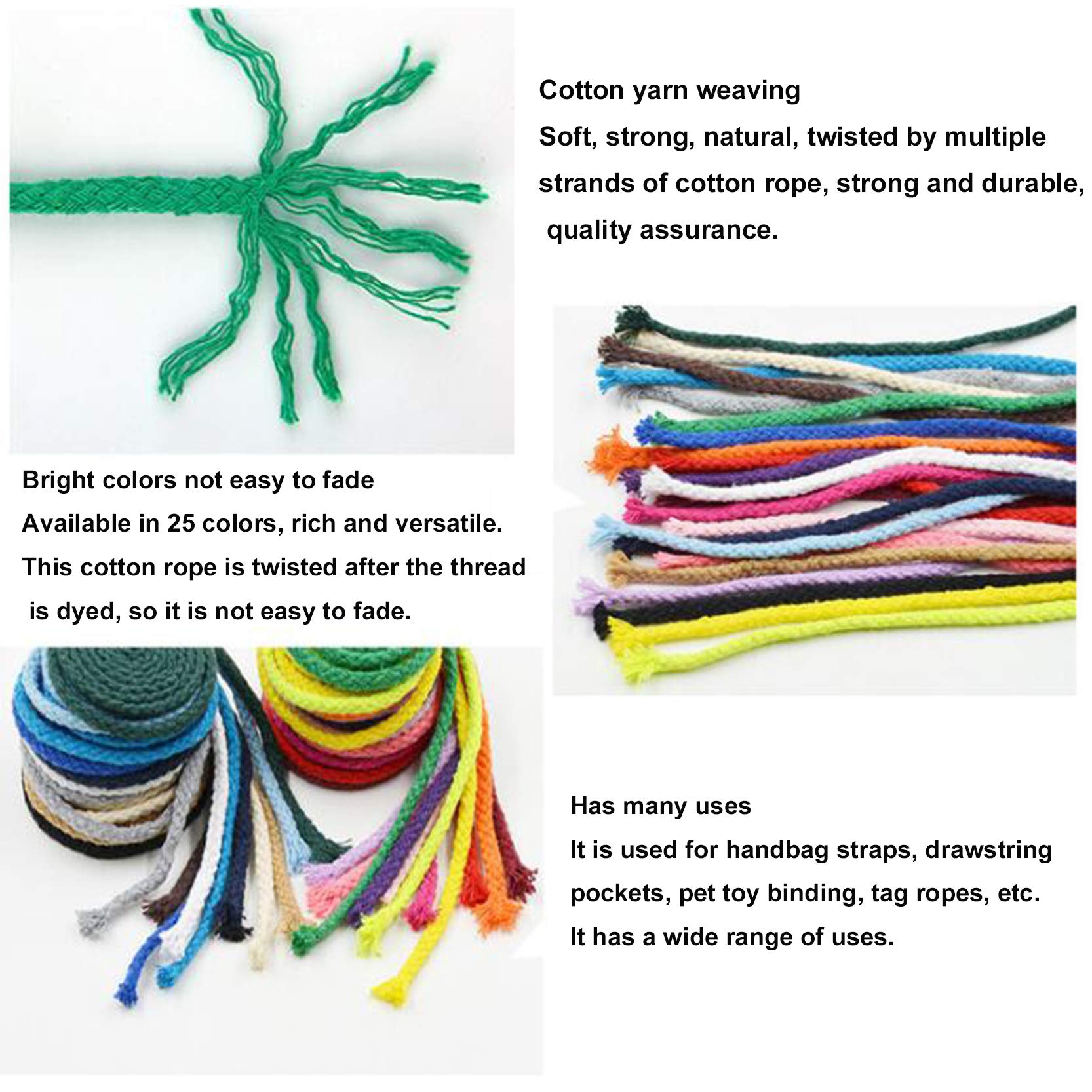 Katoen macramé touw - Macramé koord - Rood - 3mm dik - 140 meter - 600