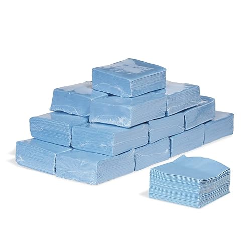 Limpiaparabrisas de mantenimiento PR70 de New Pig Resistentes 12 x 13 pulgadas 1,000 toallitas (20 paquetes de 50) Limpiaparabrisas PIG