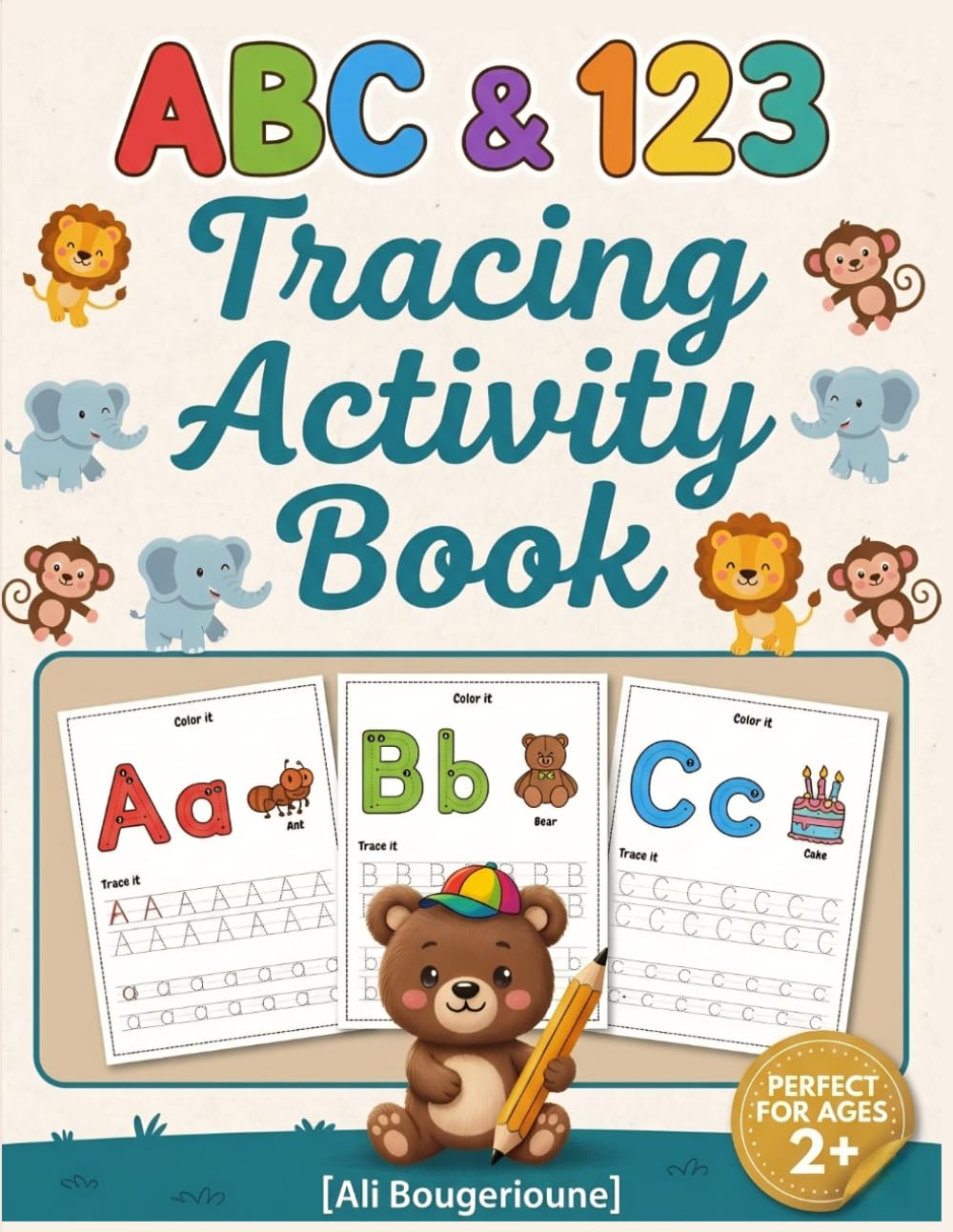 ABC & 123 Tracing Activity Book: Alphabet Letters, numbers, colors Tracing Activities for kids
