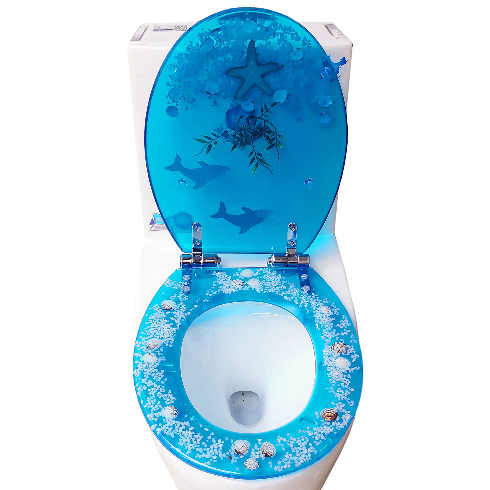 Abattant WC avec abaissement automatique silencieux et freins de chute intégrés