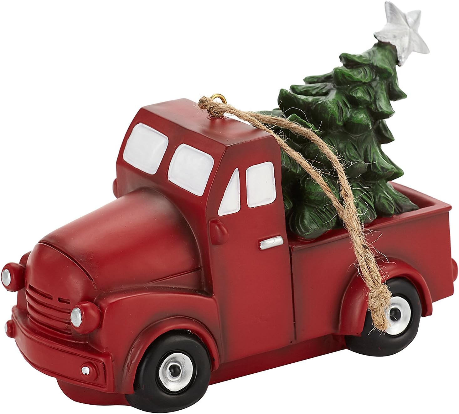 Living Quarters Yuletide Farms Red Truck with Tree Ornament