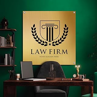 EGD Personalized Floating Business Aluminium ACM Sign for Storefront or Front Desk Office I Standoff Screws Included for Sing Holder I Optionals Led Lights I Optional Neon Light Wireless Controller