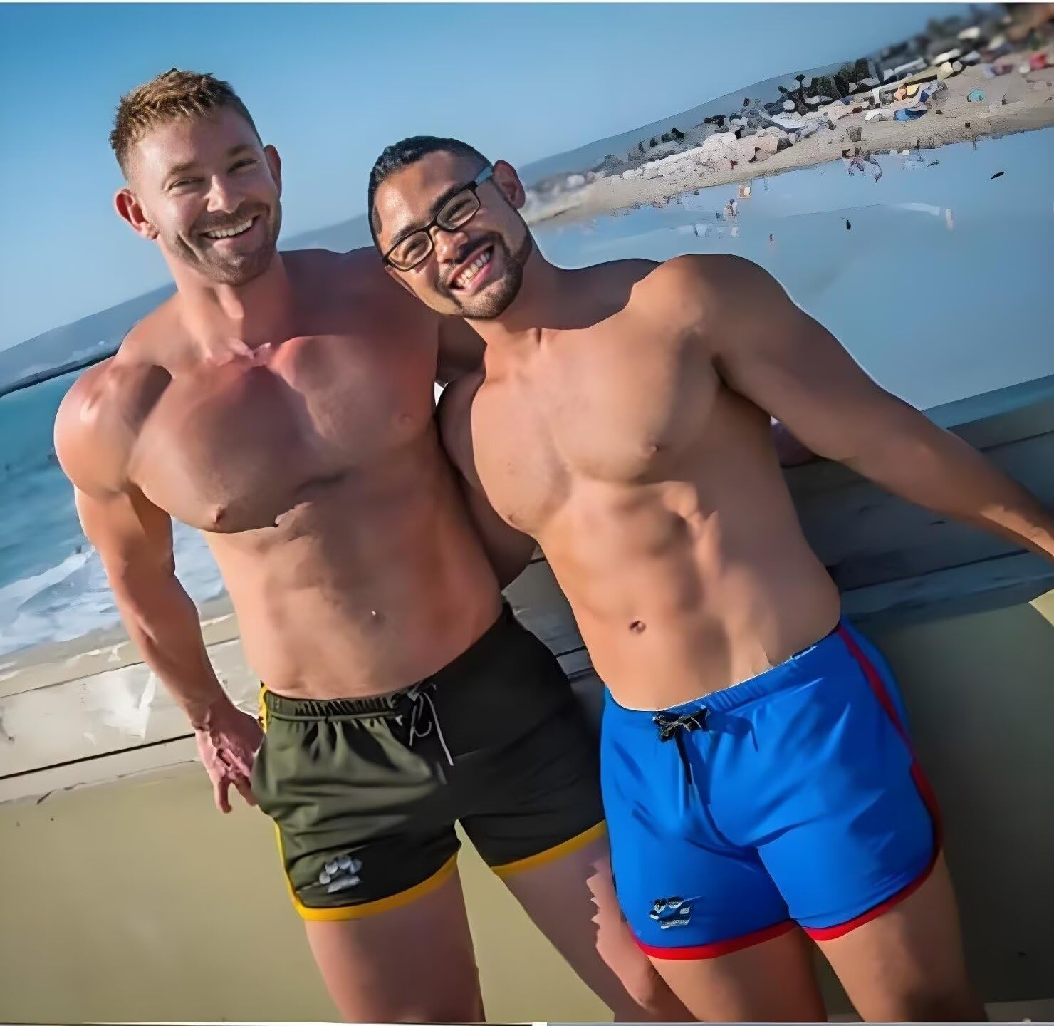 Men's Running Shorts Breathing Athletic Gym Mesh Shorts for Men Breathable Dog Paw Print Gym Workout Shorts