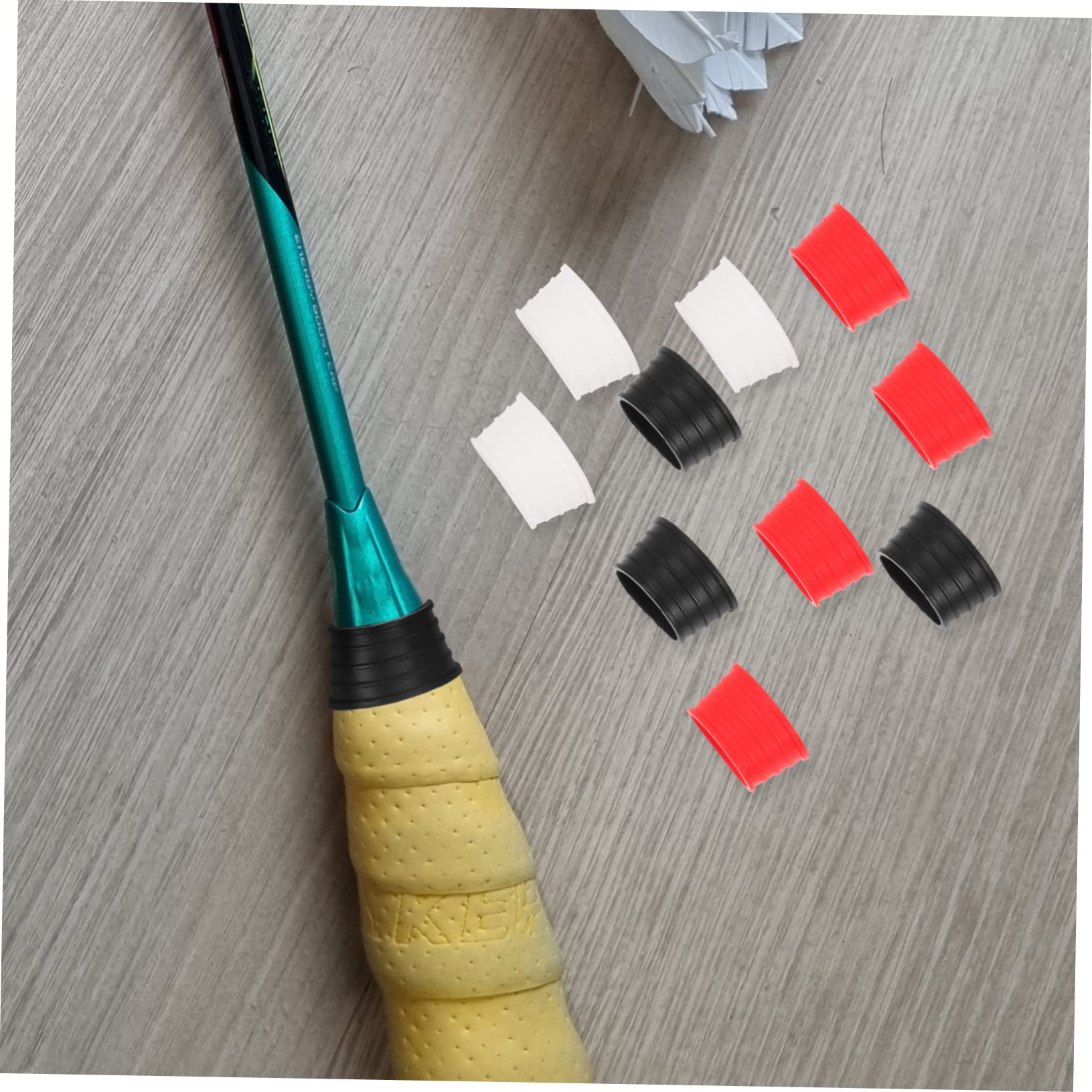 INOOMP 75pezzi Overgrip per Racchette Tennis e Badminton Assorbenti Grip Antiscivolo per Giocatori Kit e Rosso