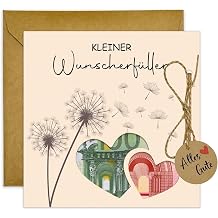 JOYEASE Wish Granter Money Gifts Packaging with Envelopes Lucky Charm Greeting Card Give Happiness for Birthday Travel Wedding Youth Ceremony Funny Gifts for Men and Women