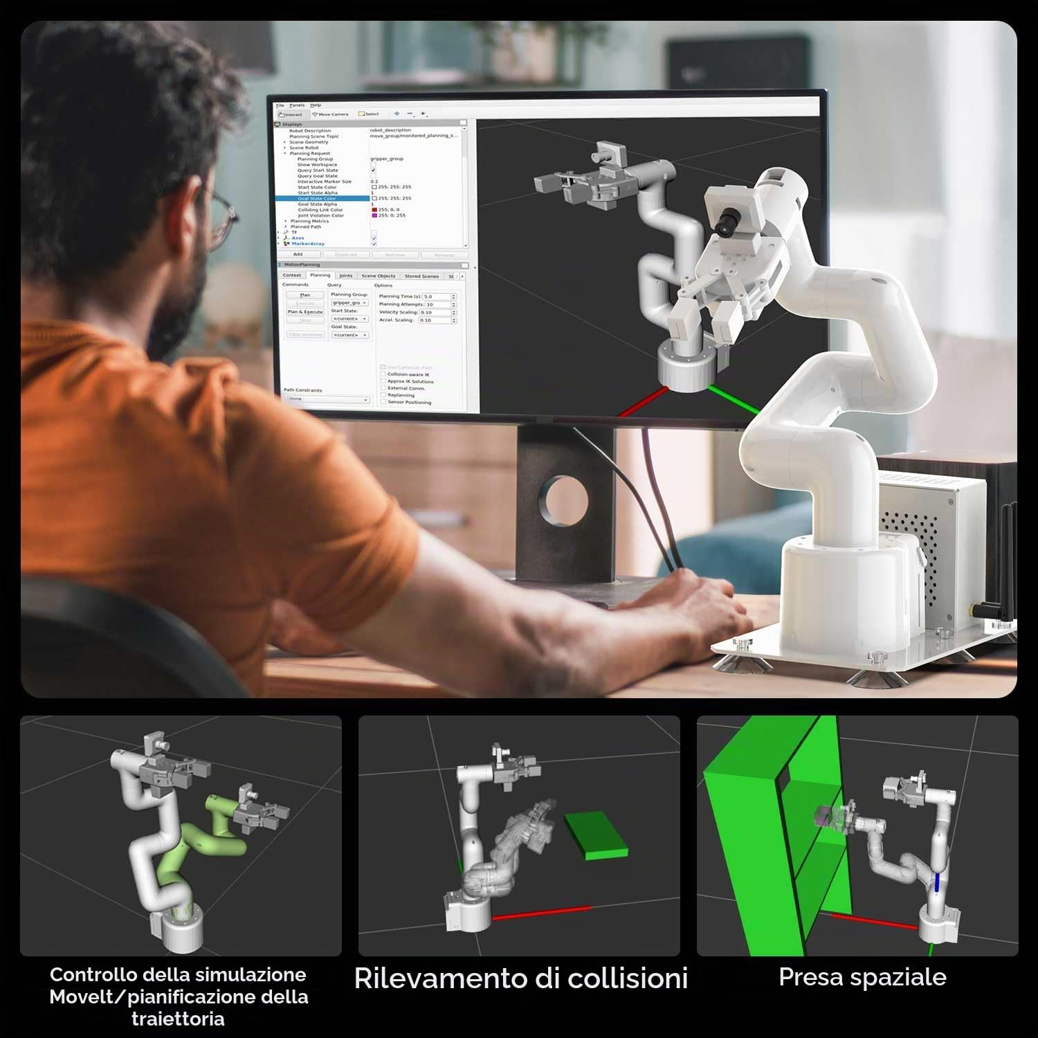 Yahboom Jetson Orin Nano SUPER 8GB Robotic Arm MyCobot280 Open Source | 7DOF Collaborative Robot Desktop Educational Robotic Arm Python Programming&ROS with Adaptive Gripper,UR Type Robotic Arm