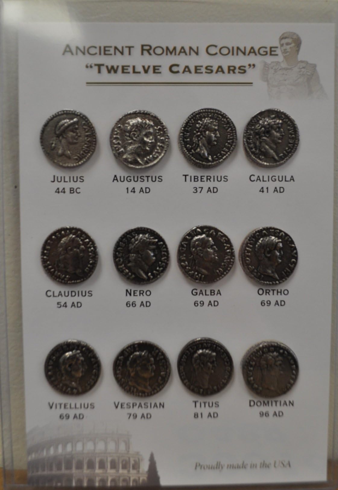 Replica Ancient Roman Coinage “Twelve Caesars” -- Coin Set -
