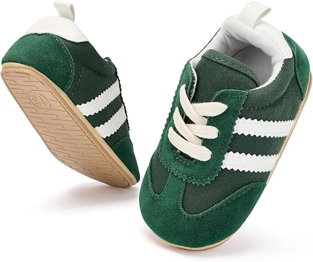 BACSAC Baby Shoes for Boys Girls Non Slip Low Top Infant Walking Shoes Breathable Comfort Toddler Walker Shoes Pull On Newborn Baby Sneakers 3 6 9 12 Months