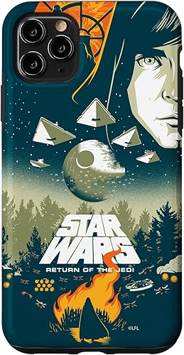Miniatura 13 de Funda para iPhone 15 Pro Max con póster de película retro ilustrada de Star Wars El regreso del Jedi