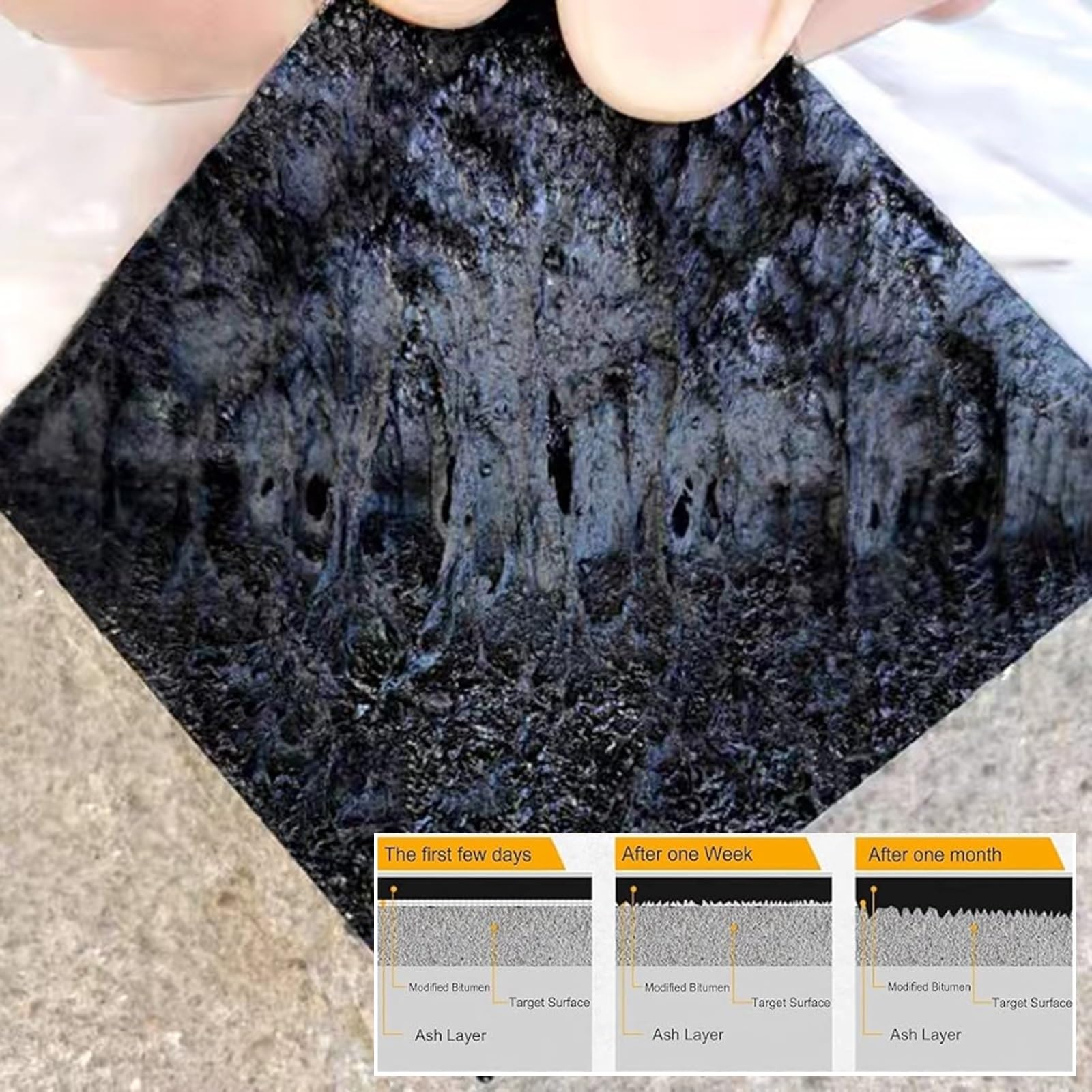 Nastro lampeggiante per tetti, nastro bituminoso autoadesivo per riparazione tetti, materiale flessibile per coperture in asfalto per perdite di tetto, crepe superficiali, guarnizione per davanzale