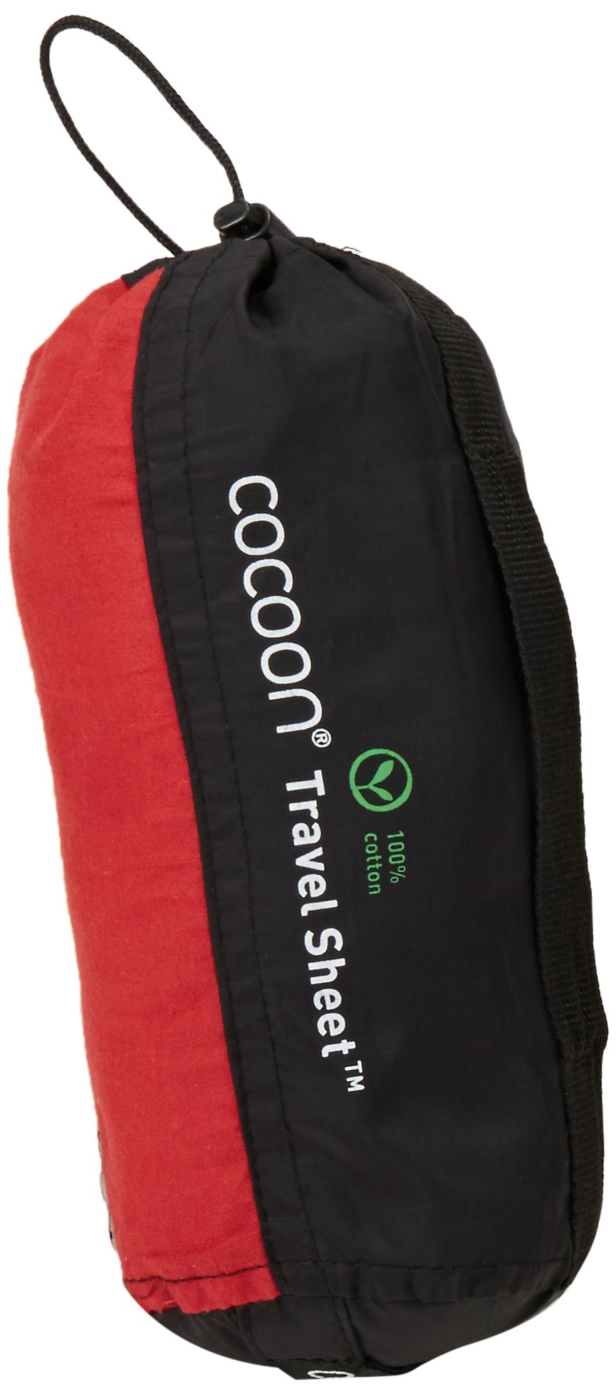 Cocoon Cotton TravelSheet (Monk's Red, 86-Inch x 35-Inch)