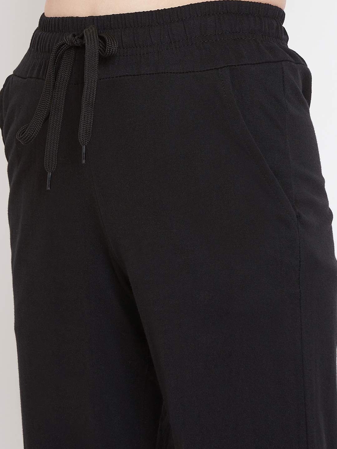 StyleStone Women's Black Cotton Track Pants (5029BlkTrak30) 4