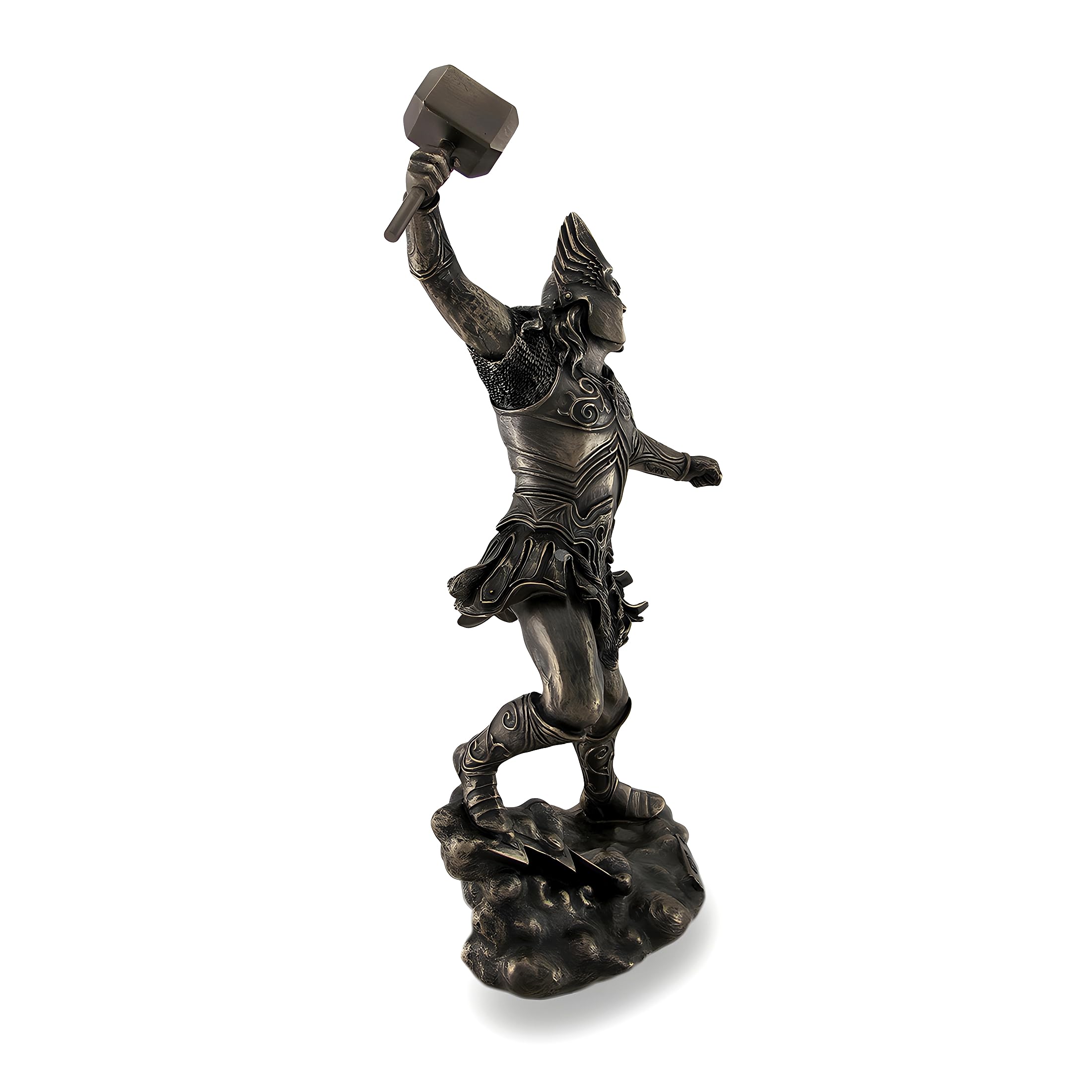 Amazon.com: Thor, Norse God of Thunder, Wielding Hammer Sculptured
