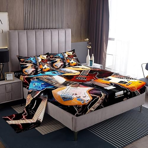 Miniatura 10 de Juego de sábanas bajeras bohemias con diseño de luna exótica y arco iris, 60 y 70, diseño de flores, hippy girl, diseño de calavera y flores, tamaño